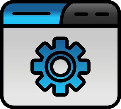 diseño de icono de vector de navegador web