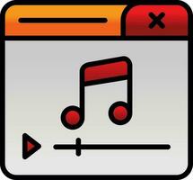 Music Player Vector Icon Design