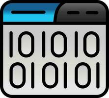 Binary Code Vector Icon Design