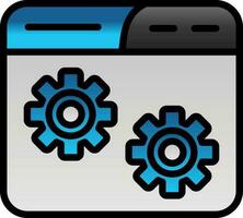 Website Setting Vector Icon Design