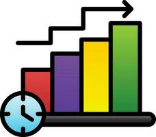 Bar Chart Vector Icon Design