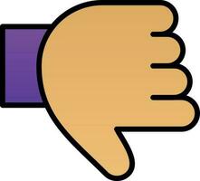 Thumb Down Vector Icon Design