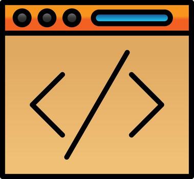 Coding Vector Icon Design