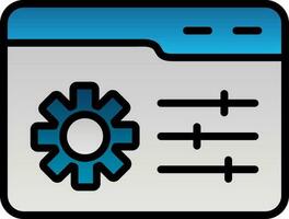Web Management Vector Icon Design