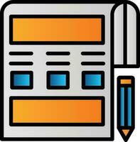 Wireframe Vector Icon Design
