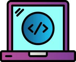 Web Coding Vector Icon Design