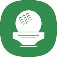 Golf ball Vector Icon Design