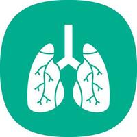 diseño de icono de vector de pulmones