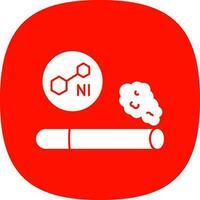 nicotina vector icono diseño