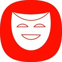 Theater masks Vector Icon Design