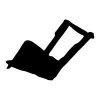 Check Checklist symbol doodle hand drawing marker style vector