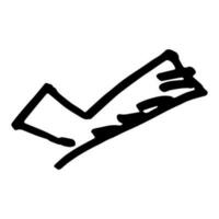 Check Checklist symbol doodle hand drawing marker style vector