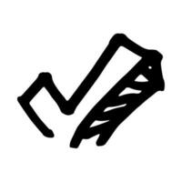 Check Checklist symbol doodle hand drawing marker style vector