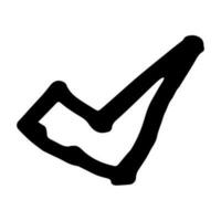 Check Checklist symbol doodle hand drawing marker style vector