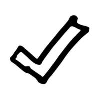 Check Checklist symbol doodle hand drawing marker style vector