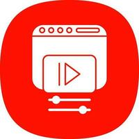 Video web Vector Icon Design