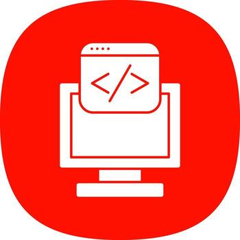 diseño de icono de vector de programación web
