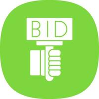 Bid Vector Icon Design