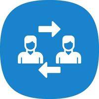Interchangeability Vector Icon Design