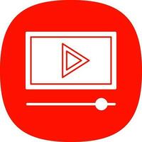 diseño de icono de vector de vídeo