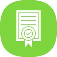 Certificate Vector Icon Design
