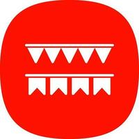 Decorative flag Vector Icon Design