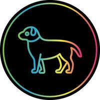 diseño de icono de vector de perro