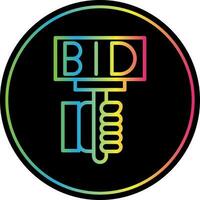 Bid Vector Icon Design