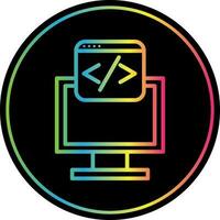 diseño de icono de vector de programación web