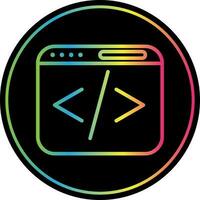 Web coding Vector Icon Design