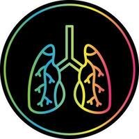 diseño de icono de vector de pulmones