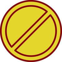 Ban Vector Icon Design