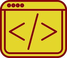 Web coding Vector Icon Design