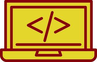 code programming Vector Icon Design