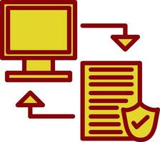 Data transfer Vector Icon Design