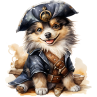 Cute Dog Costumes for Halloween costume. Illustration AI Generative png