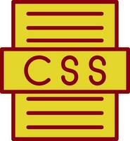 diseño de icono de vector de archivo css