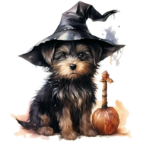 Cute Dog Costumes for Halloween costume. Illustration AI Generative png