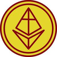 ethereum vector icono diseño