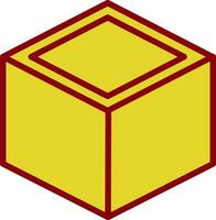 diseño de icono de vector de cubo