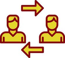 Interchangeability Vector Icon Design