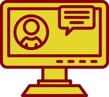 Video chat Vector Icon Design