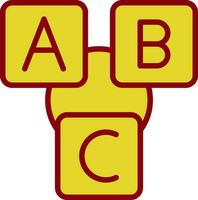 Abc block Vector Icon Design