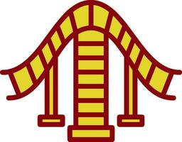 Roller coaster Vector Icon Design