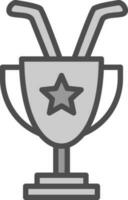 Trophy Vector Icon Design