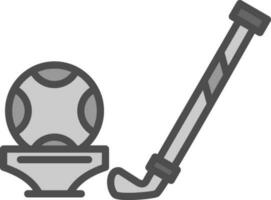 Golf club Vector Icon Design