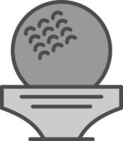 diseño de icono de vector de pelota de golf