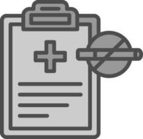 diseño de icono de vector de informe médico