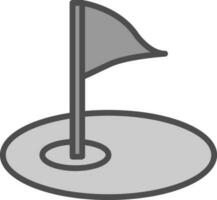 Golf course Vector Icon Design