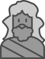 Zeus vector icono diseño